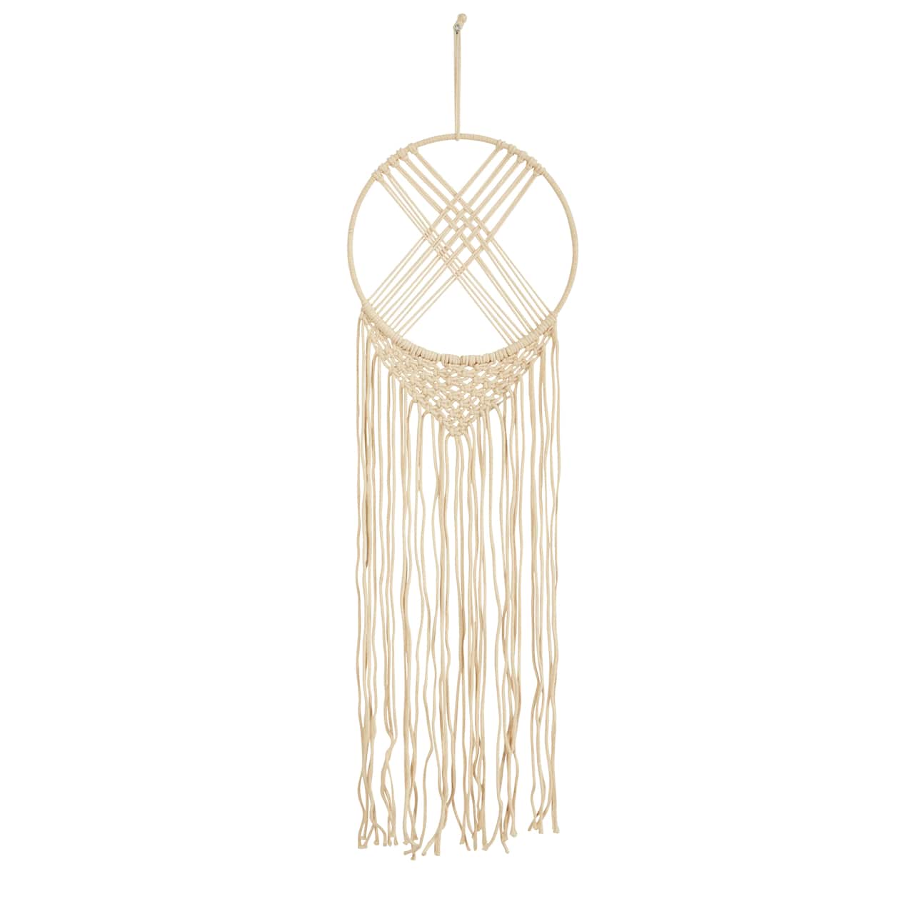 30" Boho Chic Woven Dreamcatcher Macrame Wall Art Décor